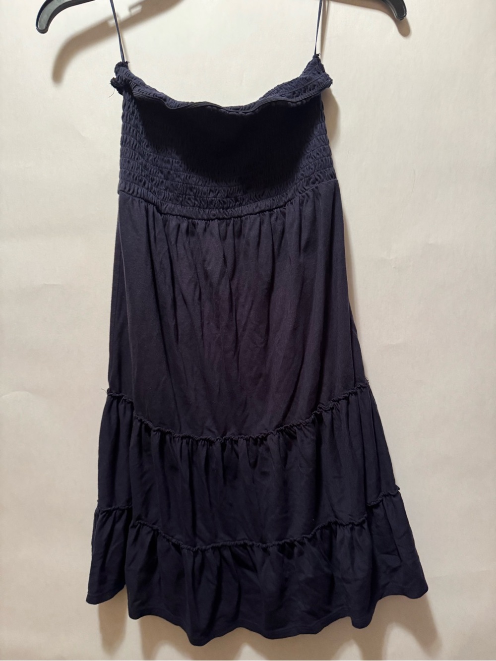 Express Navy sleeveless Elastic Waistband summer dress - Navy blue